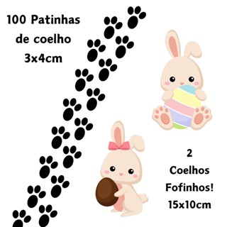 Kit Caça aos Ovos de Páscoa Brincadeira de criança, surpresa do coelhinho da páscoa em Oferta na Shopee