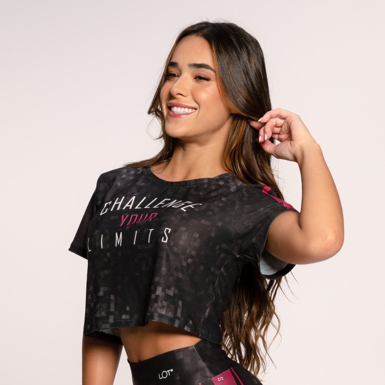 Cropped Fitness Feminino Estampado Básico Academia com Estampas Variadas em Oferta na Shopee