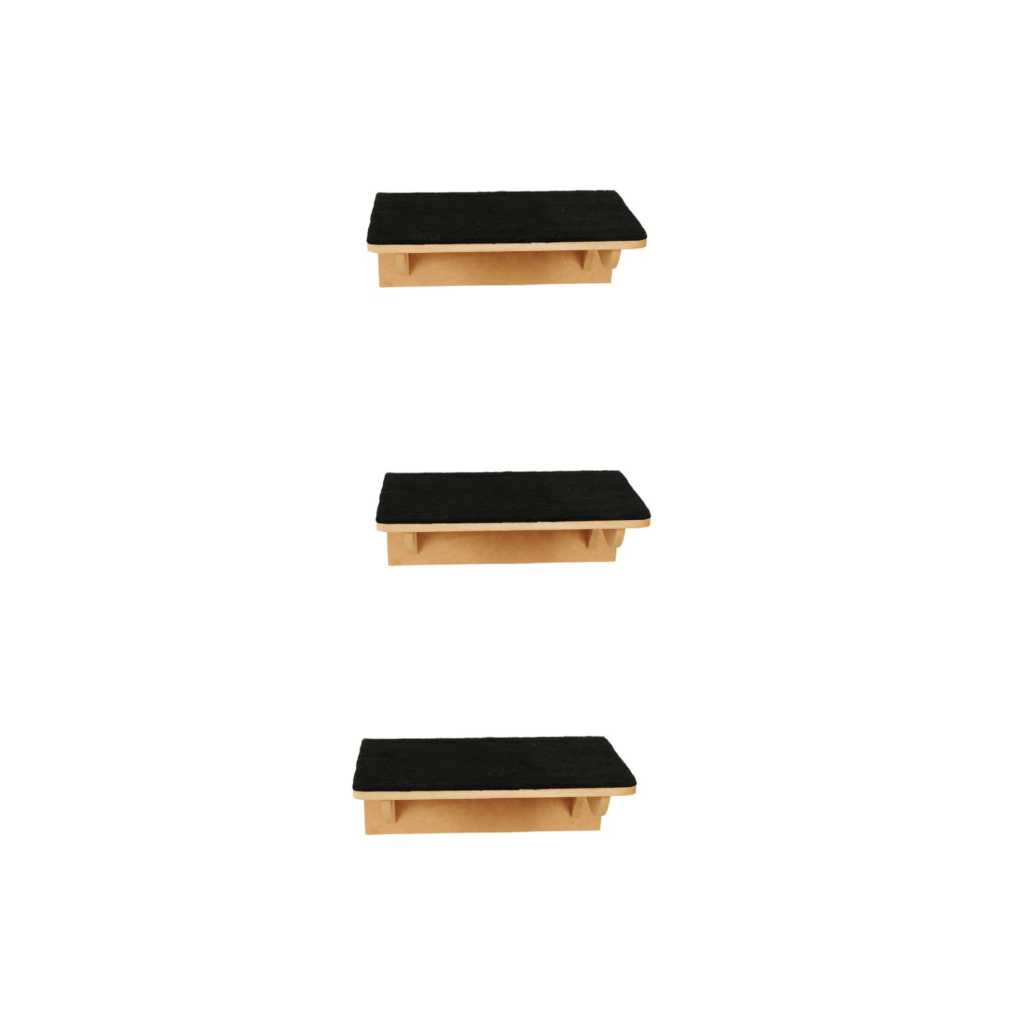 Kit Play Nicho para Gatos 3 Prateleiras Mdf Cru com carpete # OFERTA PROMOÇÃO em Oferta na Shopee