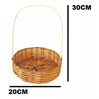 kit 10 Cesta Fraldeira 20 Cm Cestas De Bambu Presente Pascoa em Oferta na Shopee