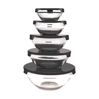 Kit Conjunto De Potes 3 ou 5 Peças Vidro Resistente Organizadores De Cozinha Multiuso em Oferta na Shopee