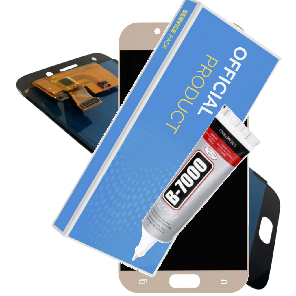 Display Tela Frontal Completa Compatível Galaxy J5 Pro J530 2017 + Cola + 1 Ano Garantia!