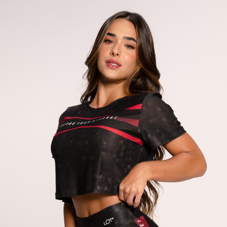 Cropped Fitness Feminino Básico Estampado Academia Estampas Variadas em Oferta na Shopee
