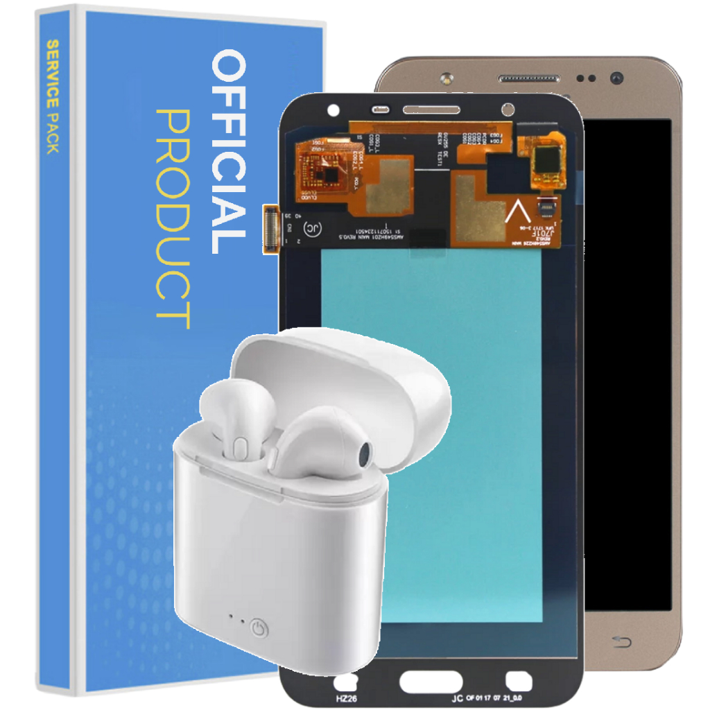 Tela Display Amoled Frontal Completa Compatível Galaxy J7 J700 + Fone + 1 Ano de Garantia!