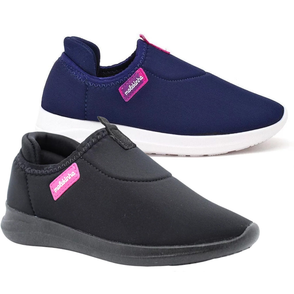 Tênis Molekinha Tecido Elastico Casual Menina 2503321 - Baby & Kids Fashion