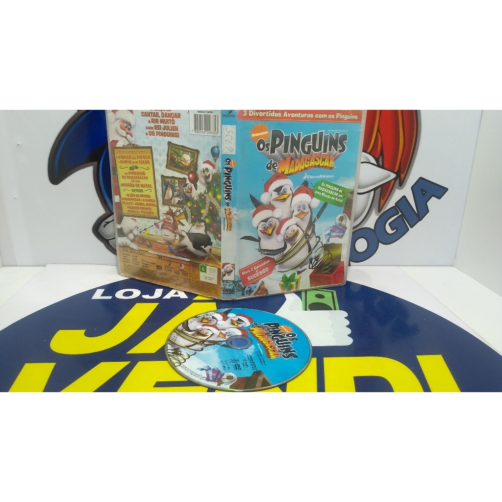 Dvd Os Pinguins De Madagascar Em Uma Missão De Natal Filmes