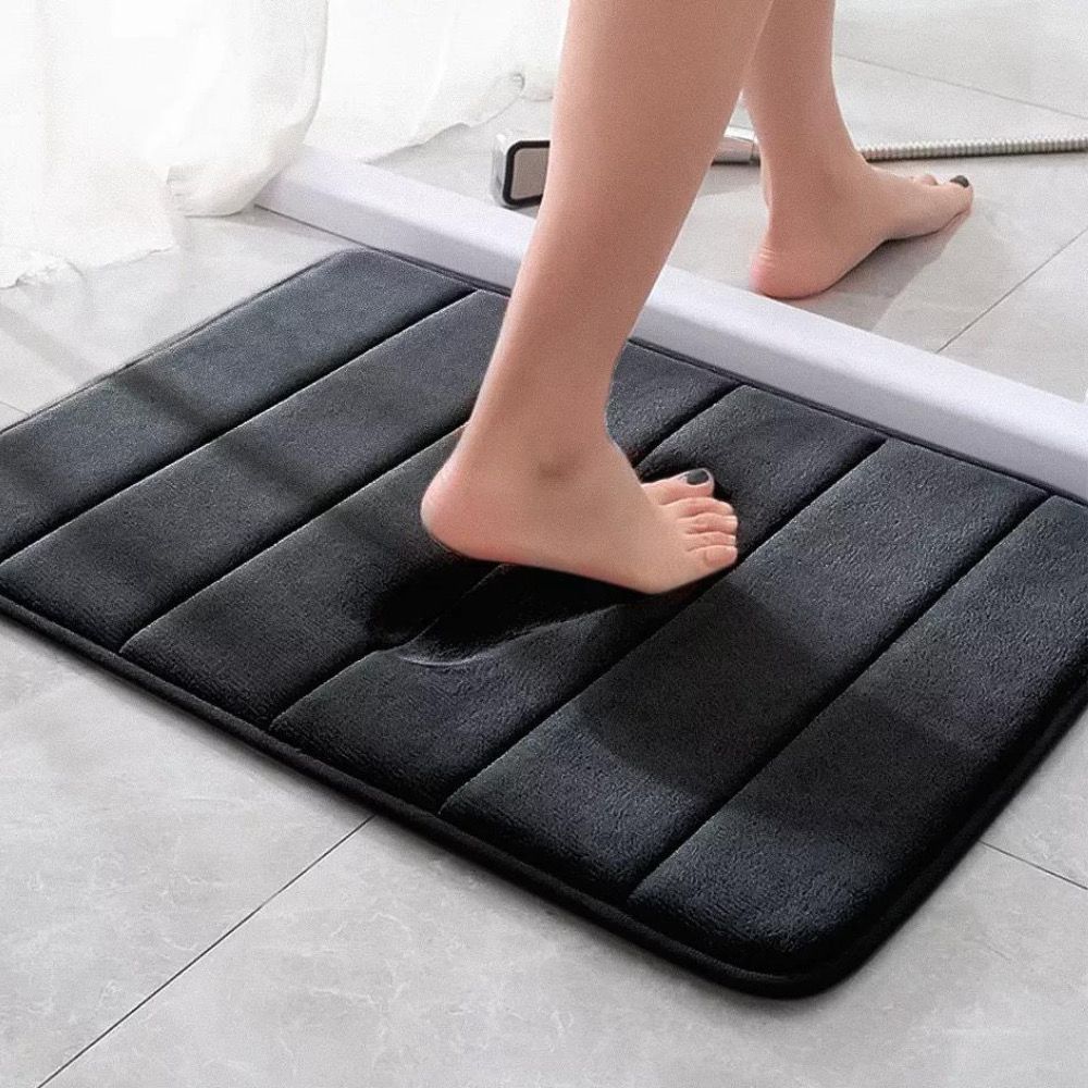 !!Envio Rápido- Tapete De Banheiro Soft Macio Secagem Rápida 60x40cm em Oferta na Shopee