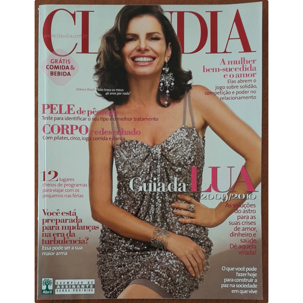 Revista Claudia Nº 574 Julho/2009 Débora Bloch Elza Soares