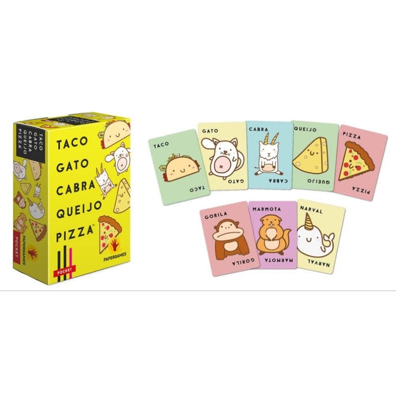 Taco Gato Cabra Queijo Pizza - JOGO IMPRESSO
