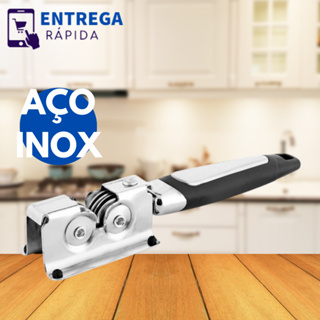 Amolador de Faca Afiador de Tesouras em Aço Inox em Oferta na Shopee