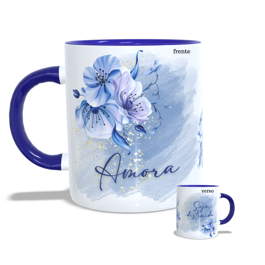 Caneca Porcelana Interior Azul: Onde Comprar | BuscaProdutos