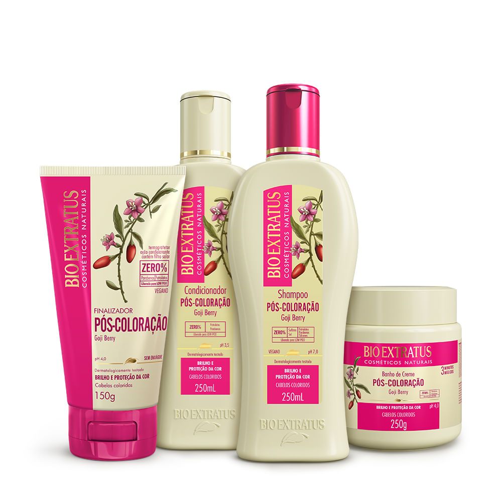 Kit Bio Extratus Pós-Coloração 4 Produtos Oficial