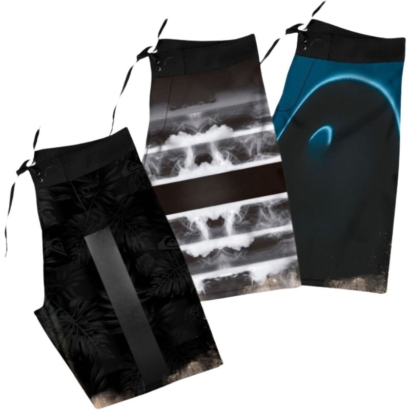 Kit 3 Bermudas de Surf Adulto em Elastano – Estampa Sublimada, Conforto Excepcional e Secagem Ultrarrápida