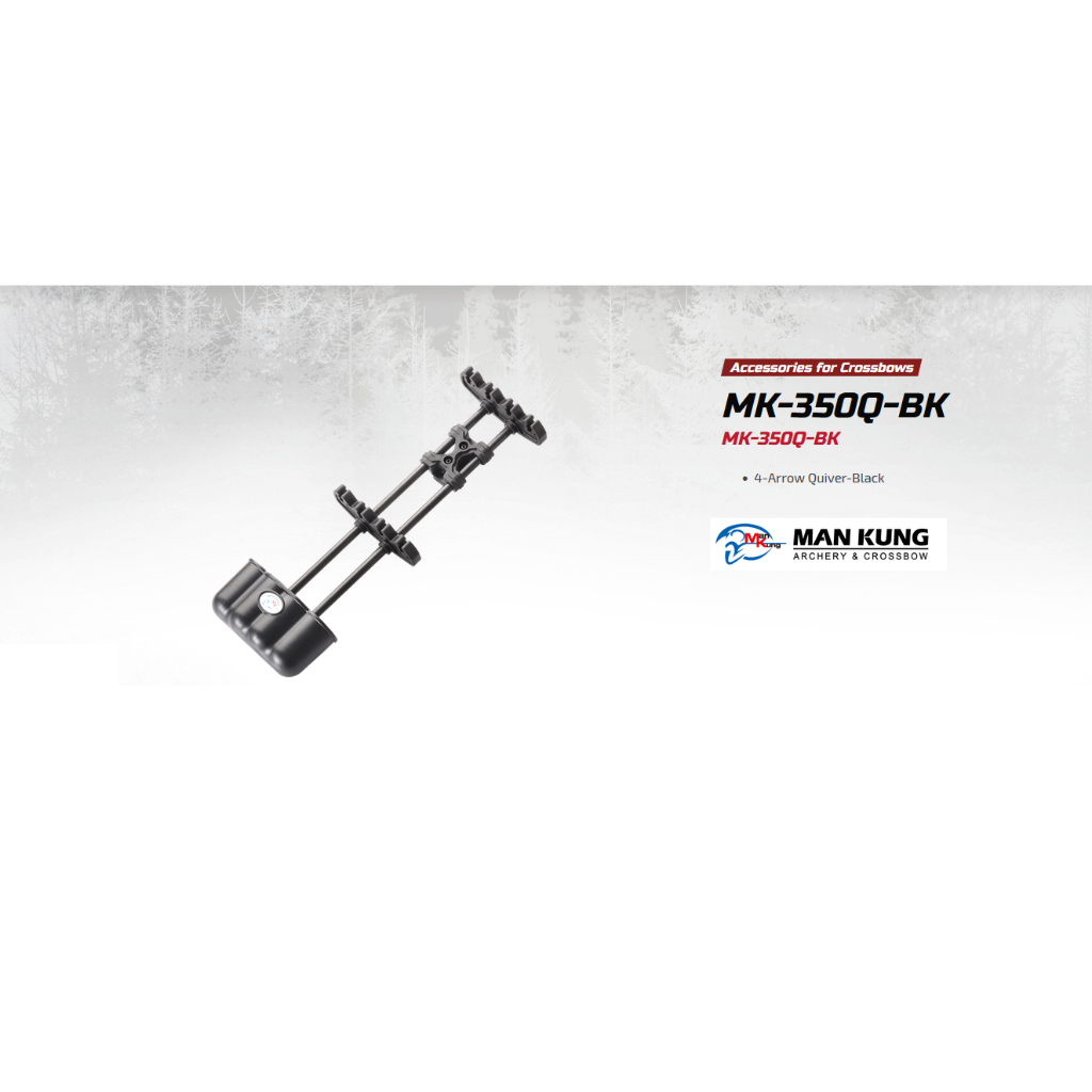 Aljava Quiver Porta-Setas Para Besta Balestra Man Kung Suporte 4 Setas MK-350Q-BK