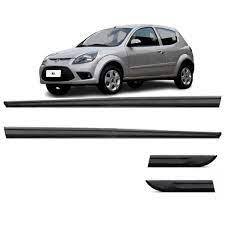 Friso Lateral Borracha Ford Ka 2012/20 2 Portas Jogo 4 Peças Preto Modelo Original - 111535