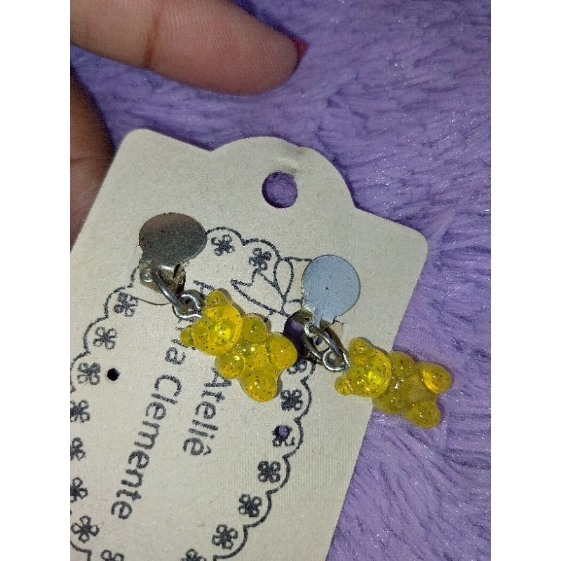 Brinco Urso Gummy Bear Amarelo
