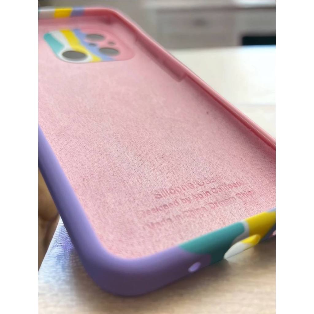 capa capinha arco iris silicone cores aveludada fechada para xiaomi NOTE 10 PRO NOTE 10 PRO MAX Mi 11 REDMI 9 REDMI 9T