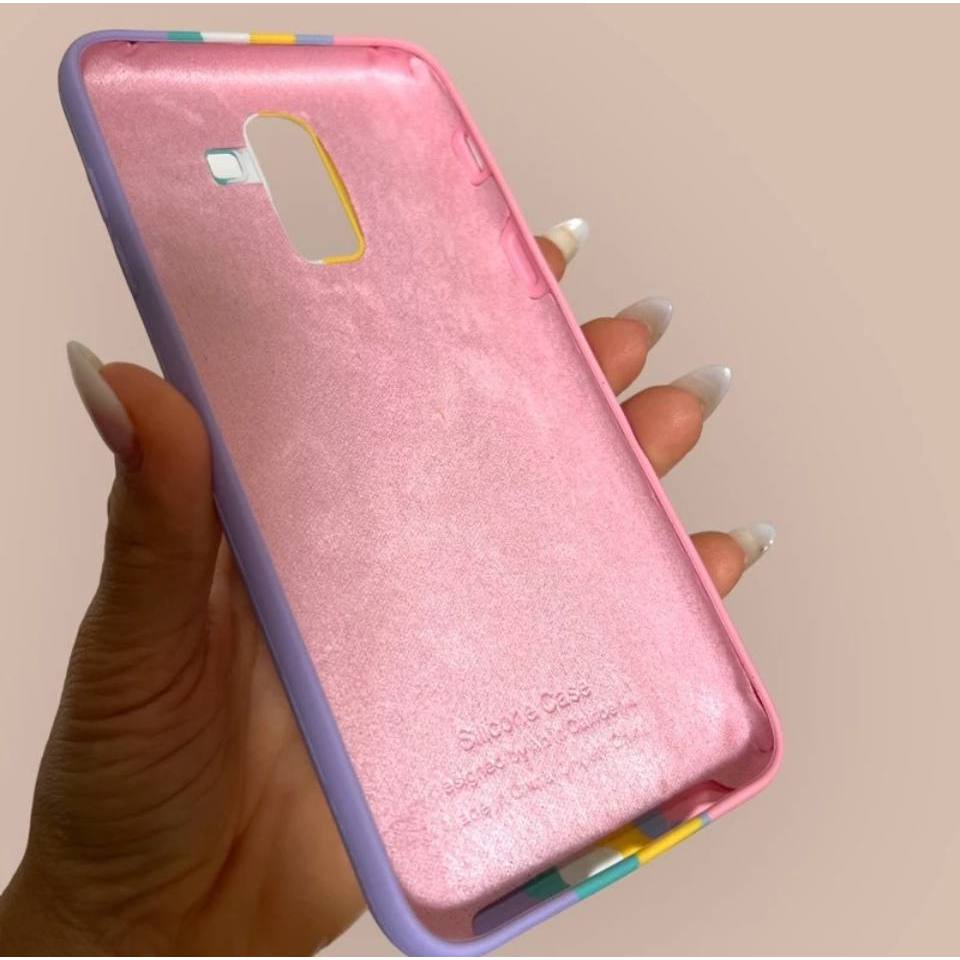 Capa Capinha Arco iris silicone Câmera A72 A71 A70 A51 M40S A11 A22 4G A22 5G M14 A54 S23
