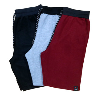 Kit 3 Bermuda Moletom Masculina Confortável Amarração Macia Bolso Academia Shorts Cores Sortida