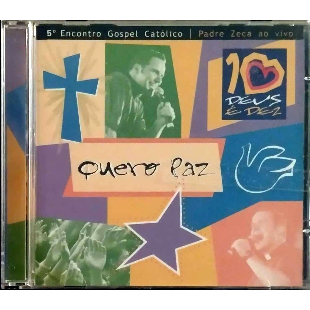CD Padre Zeca Quero Paz ao Vivo 5º Encontro Gospel Católico semi-novo