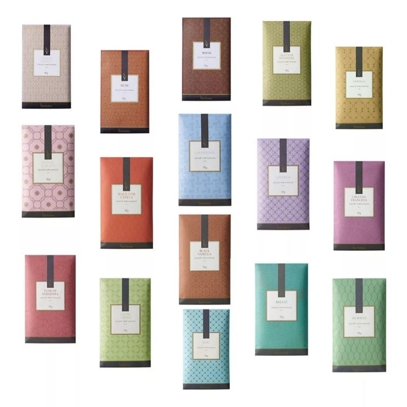 Sachê Perfumado Via Aroma Para Roupeiros Tecidos Gavetas Closet  Bolsas Automovel