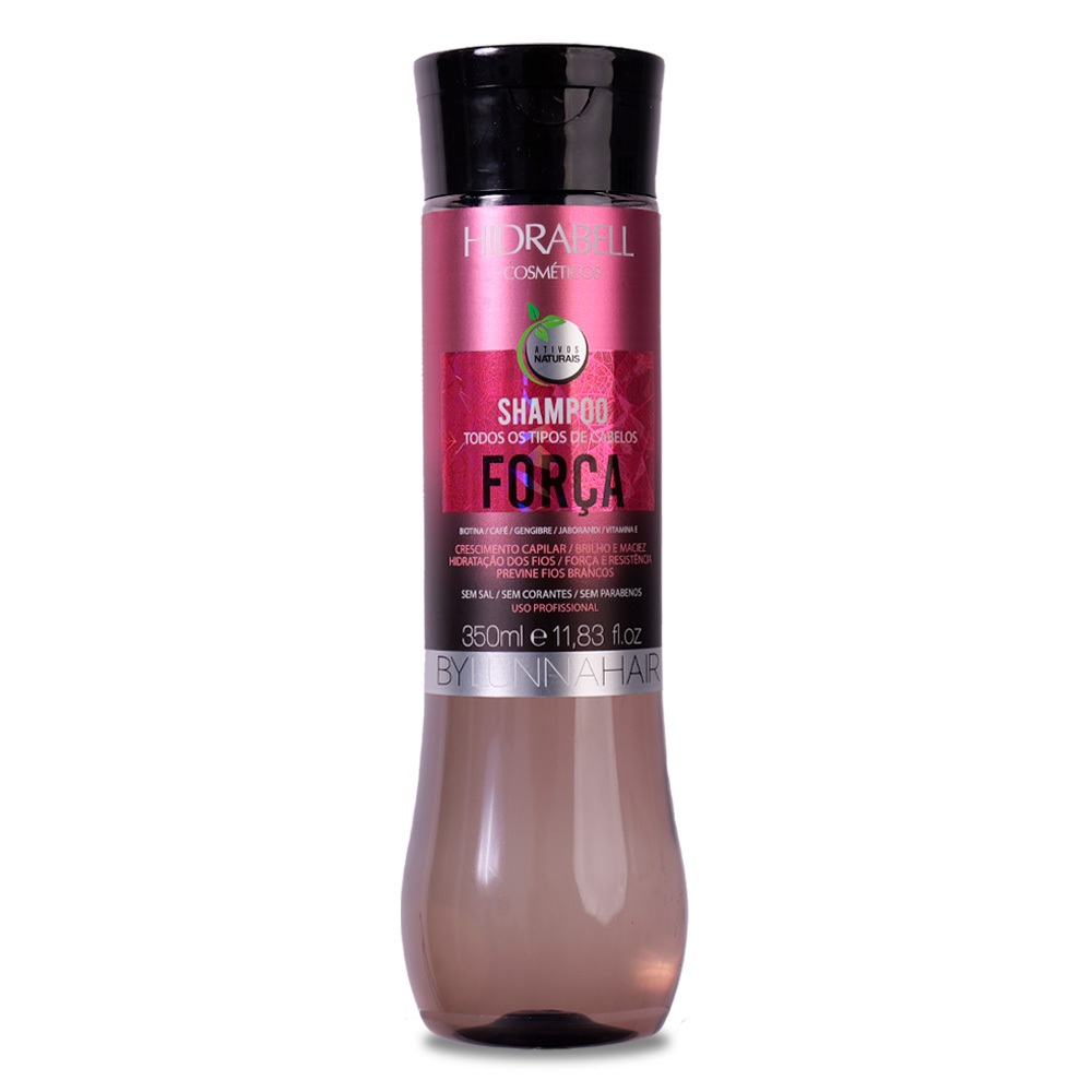 Shampoo Antiqueda Força Jaborandi 350ml Hidrabell Crescimento e Fortalecimento Capilar Acelerado