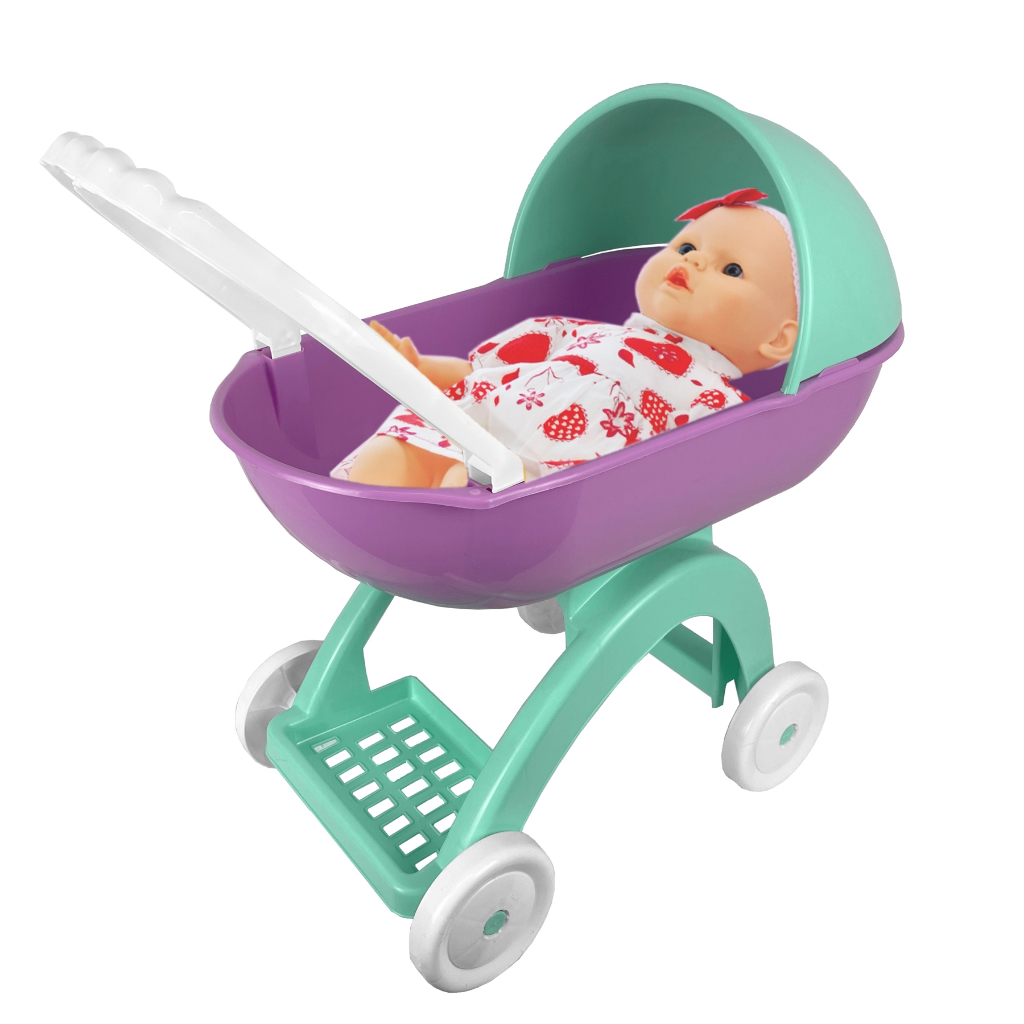 Carrinho De Boneca Bebe Reborn Tipo Berco Moises Apolo Brinquedos