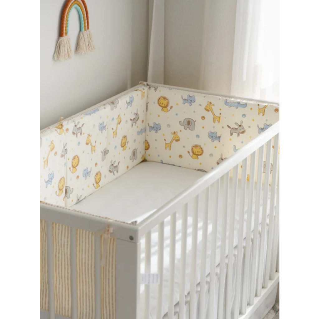 Protetor Acolchoado para Berço - Garanta Noites de Sono Seguras para Seu Bebê em Oferta na Shopee