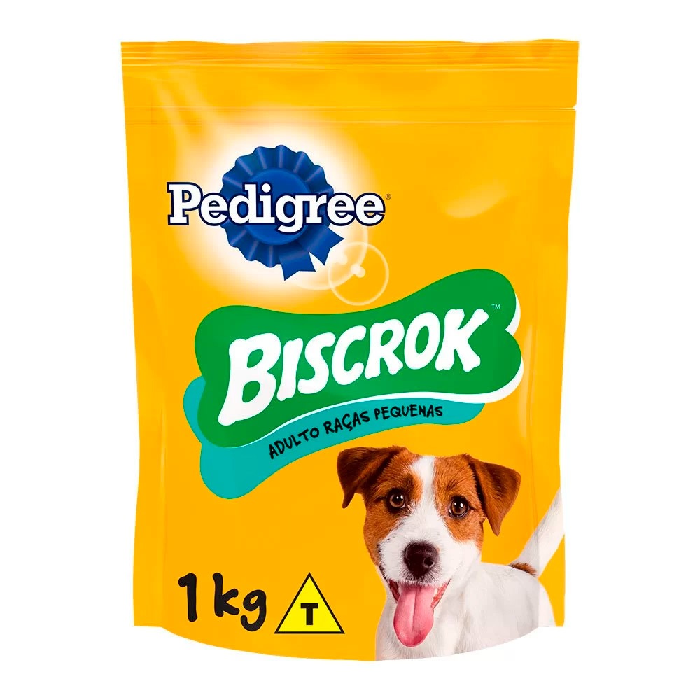 Biscoito Pedigree Biscrok Para Cães Adultos Raças Pequenas 1kg - Pets