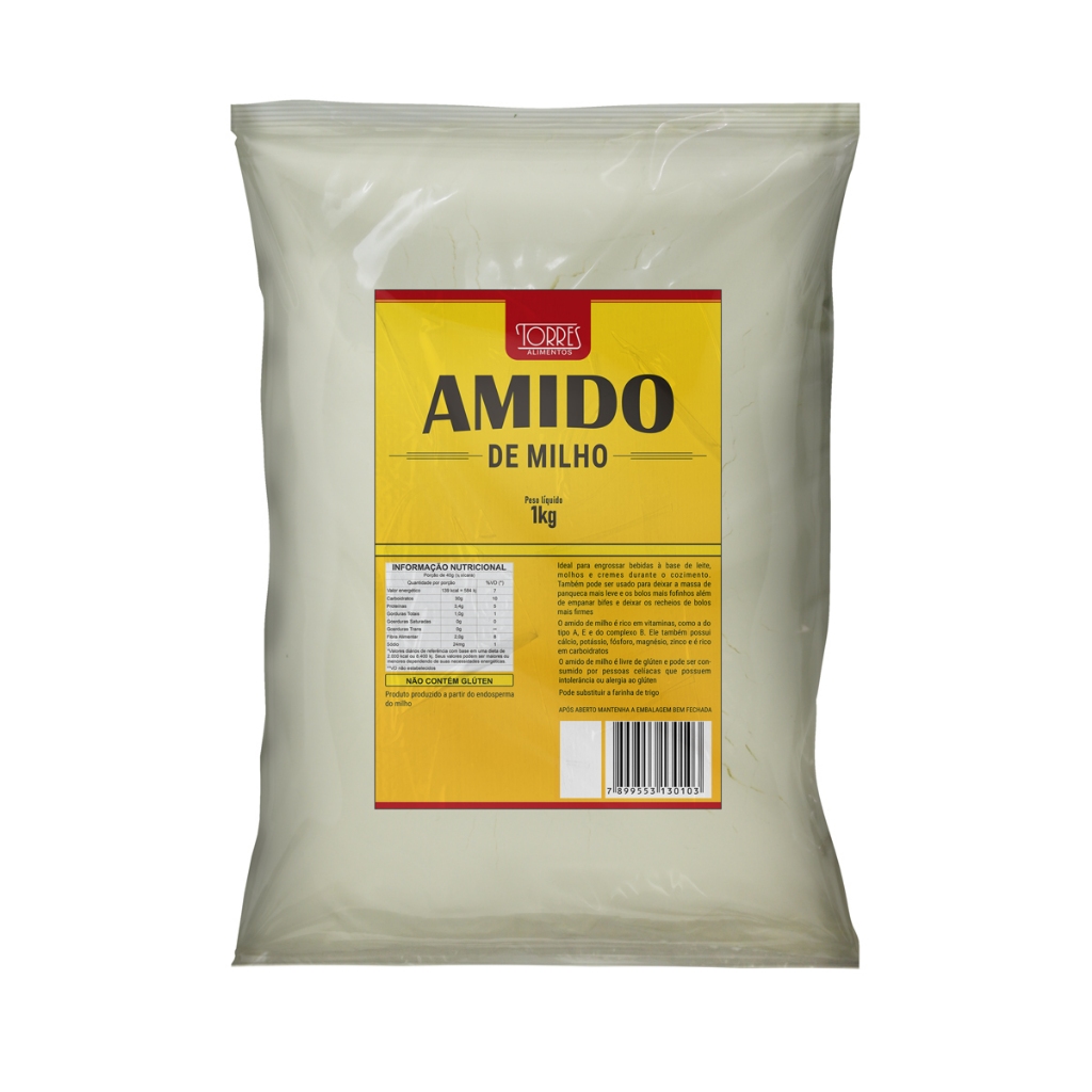Amido de Milho 1Kg Rico em Vitamina A