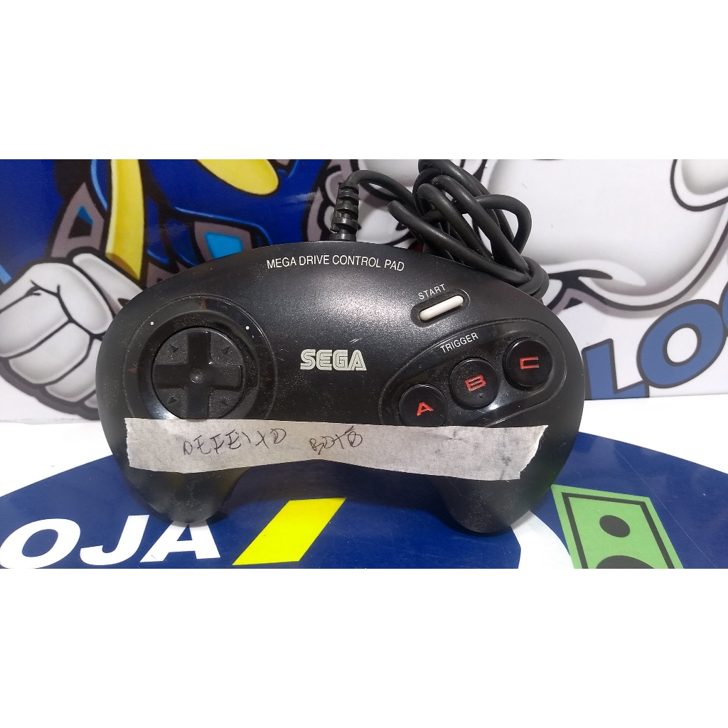 defeito sucata Controle Sega Mega Drive Tec Toy Na Caixa