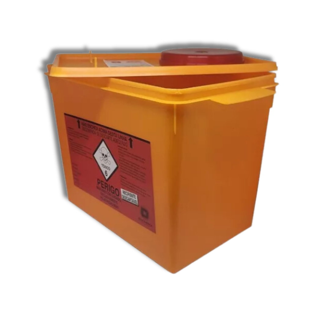 Coletor 7 Litros Rígido Para Resíduos Tóxicos-Descarpack