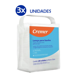 Lenço para Banho e Higiene 300 Unidades | CREMER em Oferta na Shopee