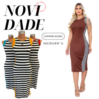 Vestido regata, alça larga, com faixa do lado, midi, midí, mid, listrado, liso, Moda Gringa, justo no corpo, faixa na lateral, detalhe do lado, festa, tecido não amassa, listrado, BANANINHA