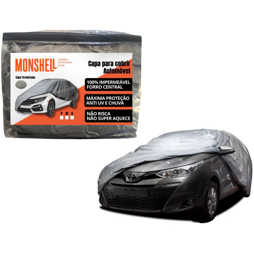 Capa para Cobrir Carro Protege 100% Impermeável Contra Raios Solares Uv Chuva Geada Sol em Oferta na Shopee