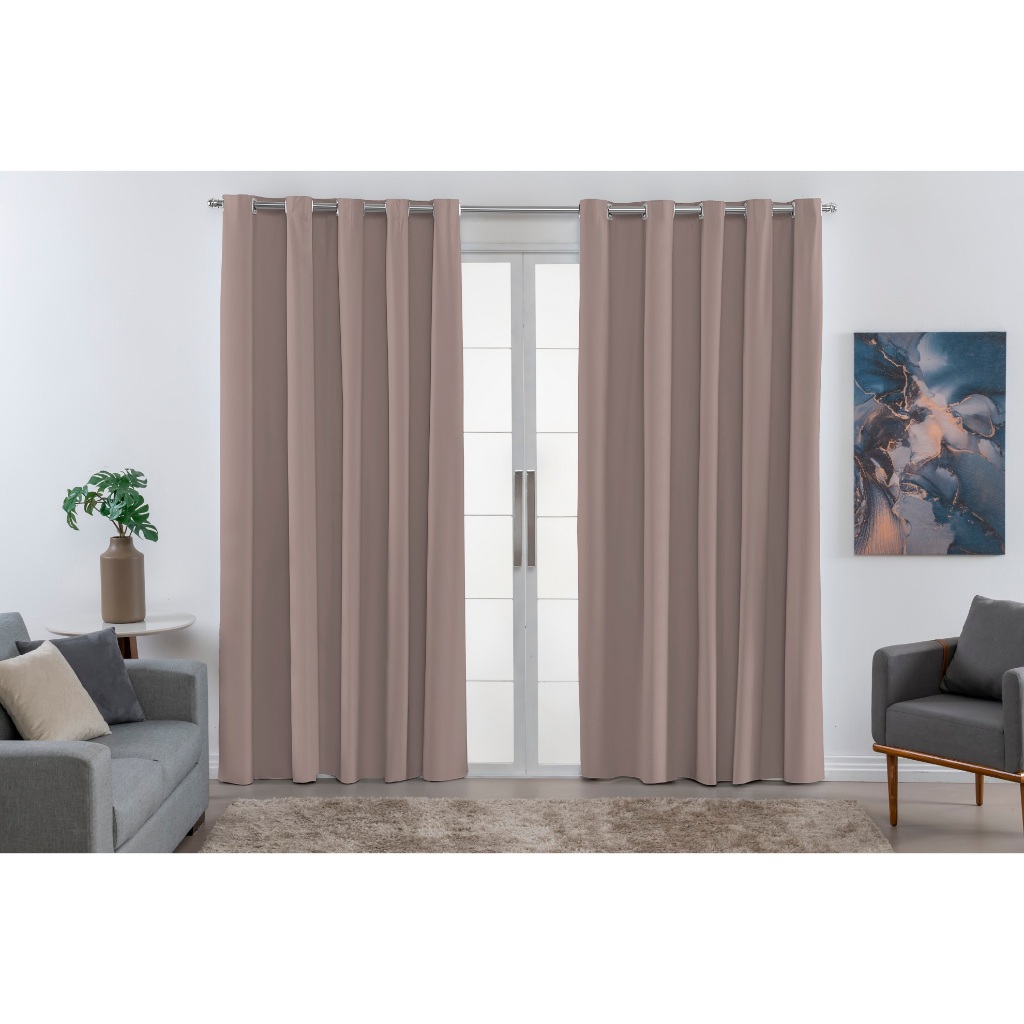 Cortina Blackout PVC 3,00 x 2,30 Para Varão 100% Blecaute Ibitinga em Oferta na Shopee