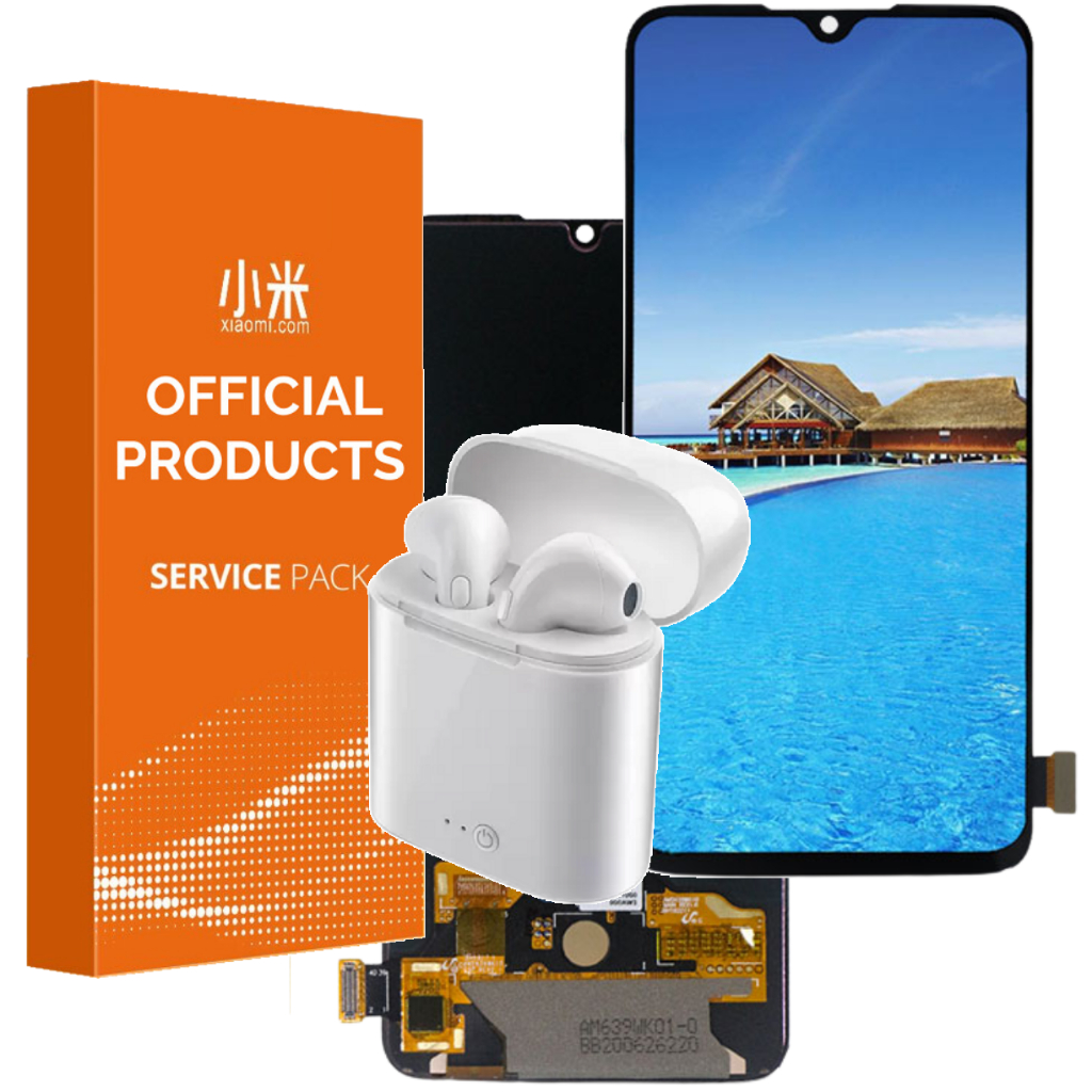 Tela Display Oled Frontal Completa Compatível Xiaomi Mi 9 Lite + Fone + 1 Ano de