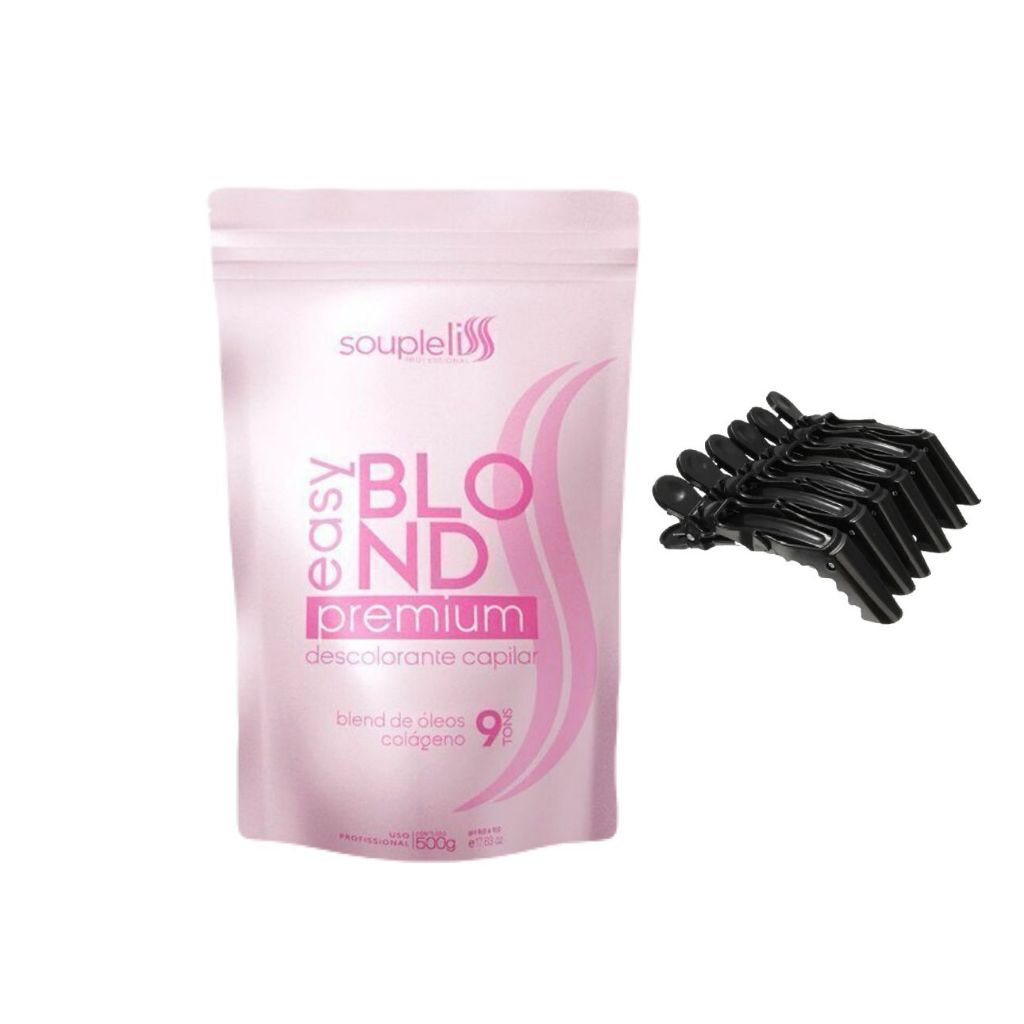 Pó Descolorante Rosa Easy Blond 500gr Soupleliss