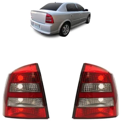 Lanterna Traseira Astra Sedan 2003 2004 2005 2006 2007 A 2012 Fumê Bicolor Lente Lisa Acrilico