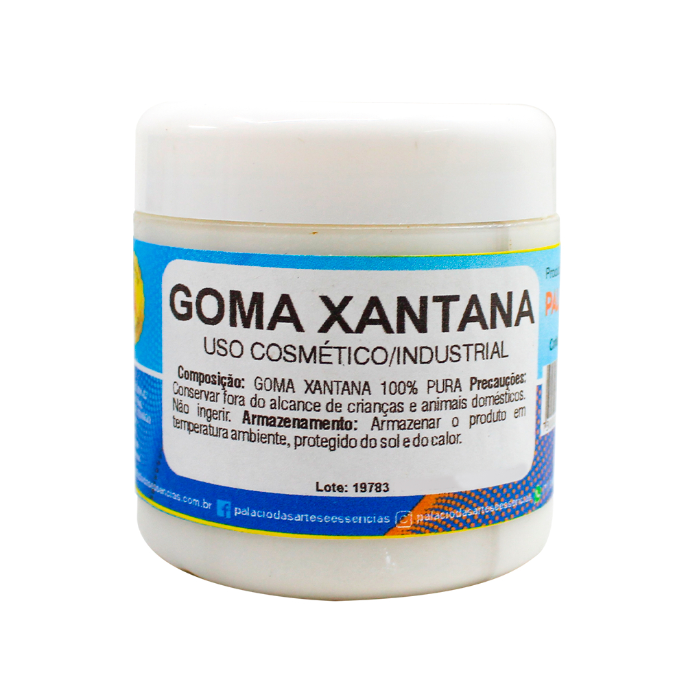 Goma Xantana (uso farmacêutico e cosmético, estabilizante, espessante e emulsificante) – 80 g