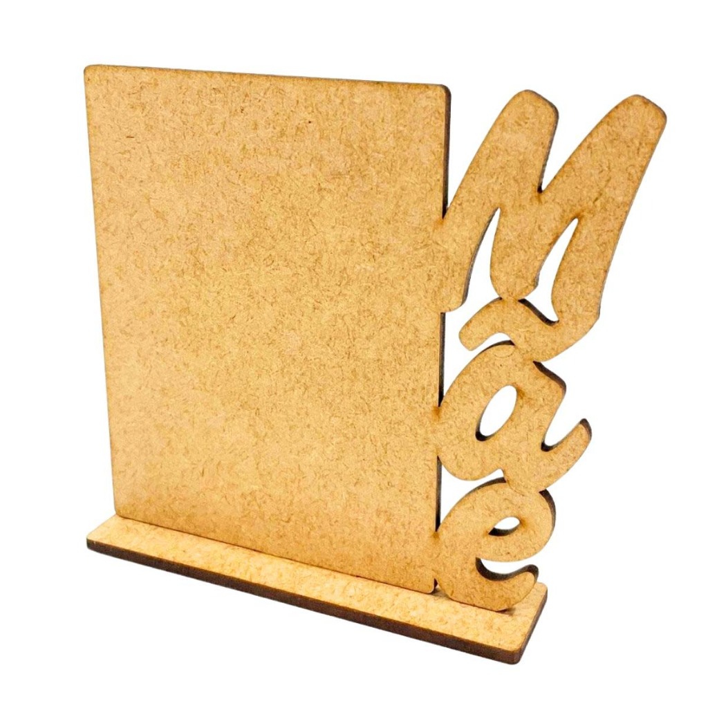 Kit 15 Mini porta foto 7,5x10 retrato mdf cru display painel vertical mãe lembrancinha dia das mães