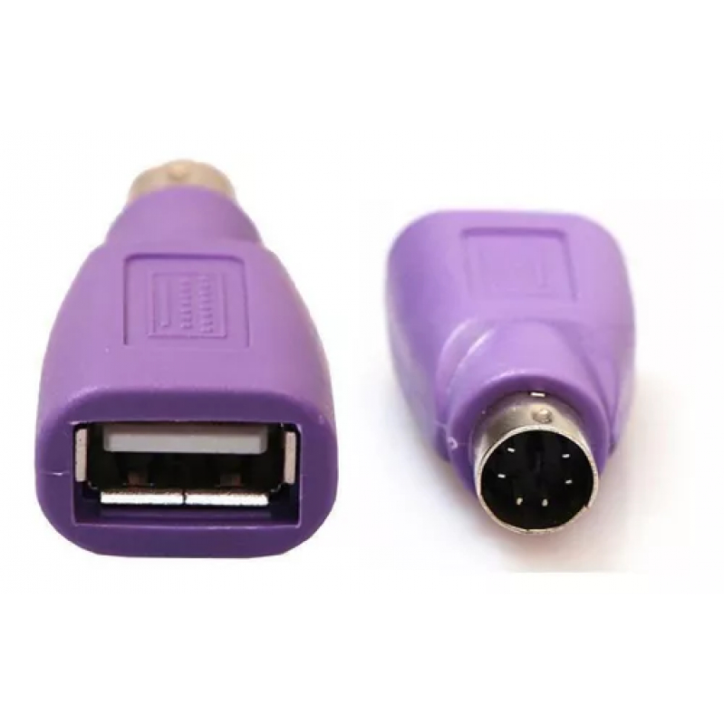 ADAPTADOR USB FÊMEA PARA PS2 MACHO PARA TECLADO E MOUSE COR DO TECLADO OUTRO