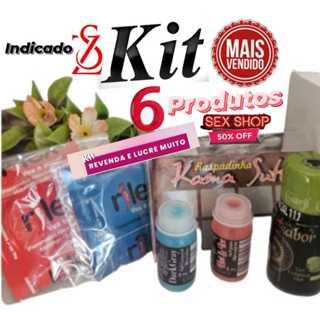 Kit Sex Shop +Barato, 6 itens Revenda ou Prazer Pessoal