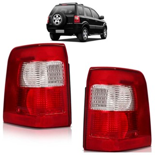 Lanterna Traseira Ecosport 2003 2004 2005 2006 2007 Bicolor Lente Estriada Acrilico em Oferta na Shopee