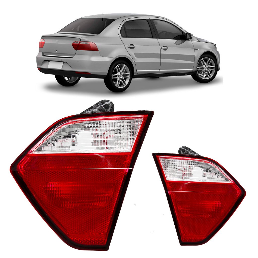 Lanterna Traseira Voyage G6 2013 2014 2015 2016 Bicolor Tampa Porta Malas Lente Acrilico