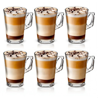 Jogo 6 Canecas Xícara Nespresso Dolce Gusto Vidro Café Vancouver
