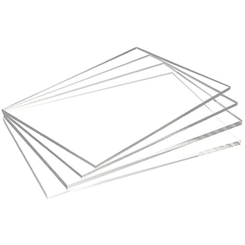 Chapa de Acrílico Cristal 50x50 8mm Material Virgem 1ª Linha