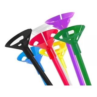 Kit 100 Pega Balão Vareta Haste Suporte Bexiga 32cm/6mm Diversas Cores em Oferta na Shopee