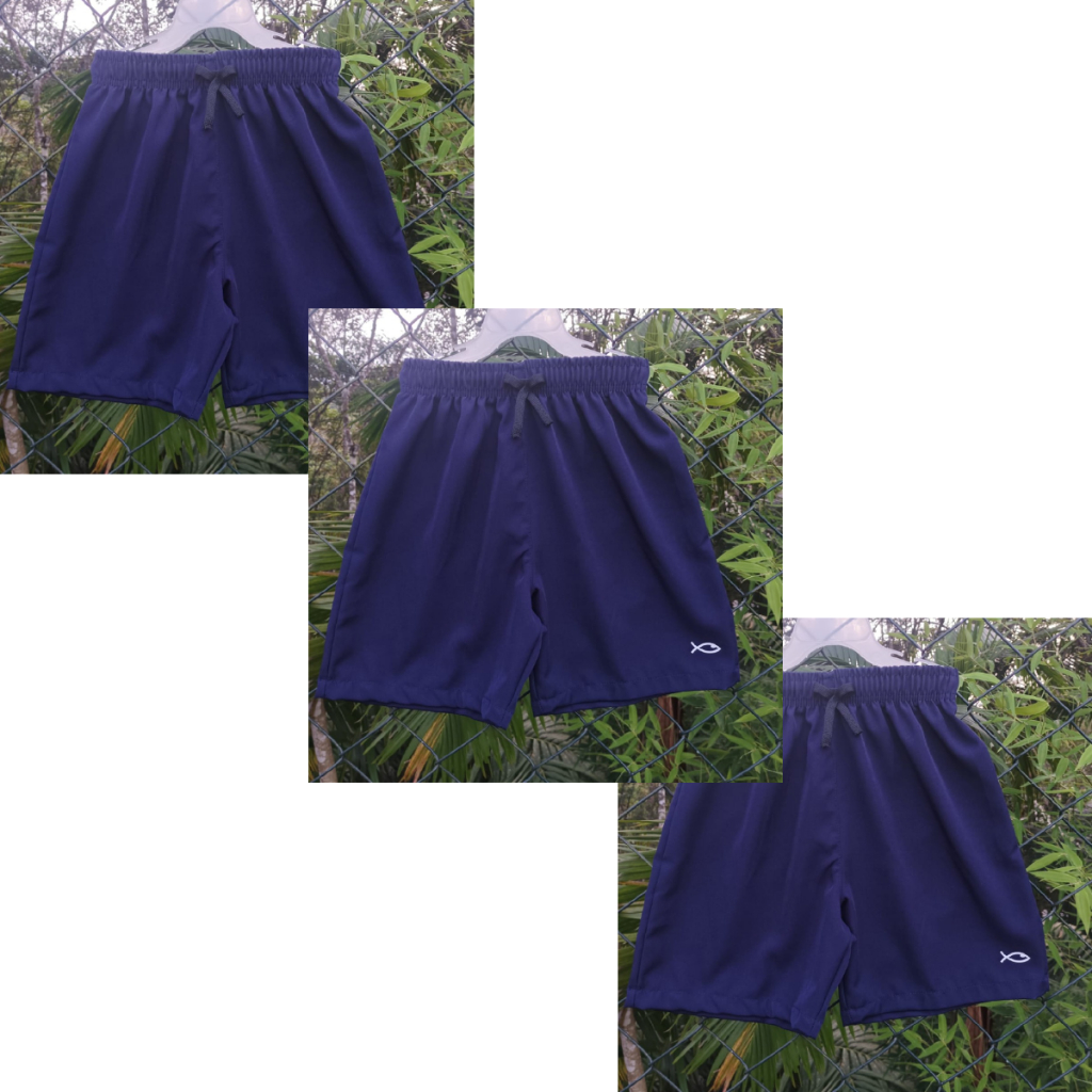 Bermuda Escolar infantil juvenil menino kit 3 Shorts em Elastic com Elastano 16 Anos
