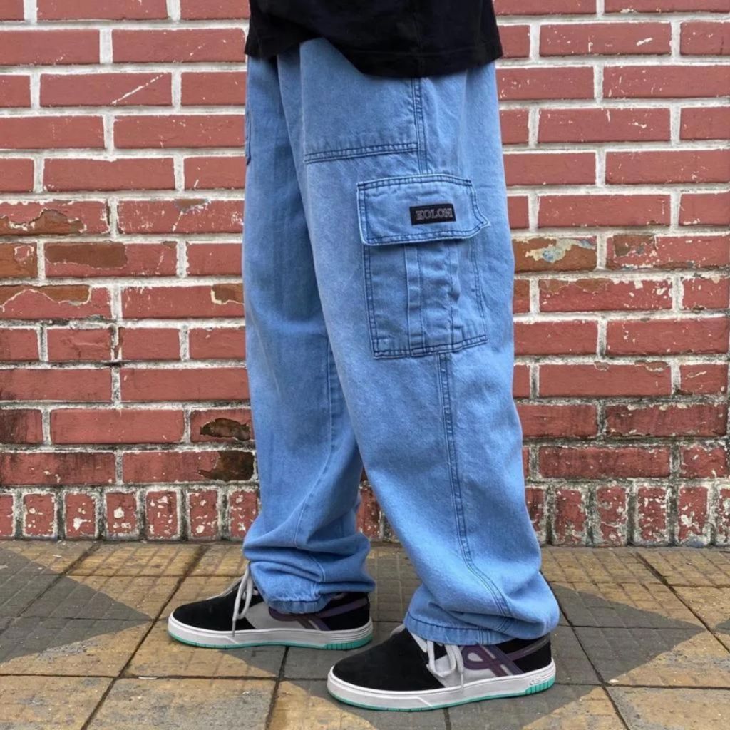 Calça Cargo Masculina Skatista Modelo Larga Com Bolso Lateral Envio Imediato Promoção em Oferta na Shopee